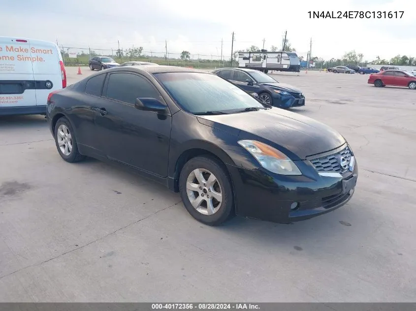 2008 Nissan Altima 2.5 S VIN: 1N4AL24E78C131617 Lot: 40172356