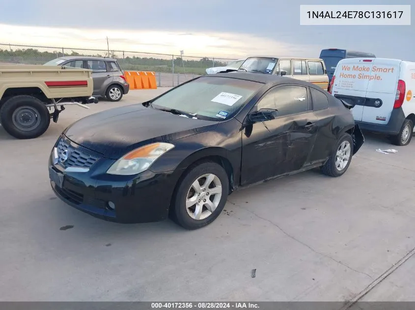 2008 Nissan Altima 2.5 S VIN: 1N4AL24E78C131617 Lot: 40172356