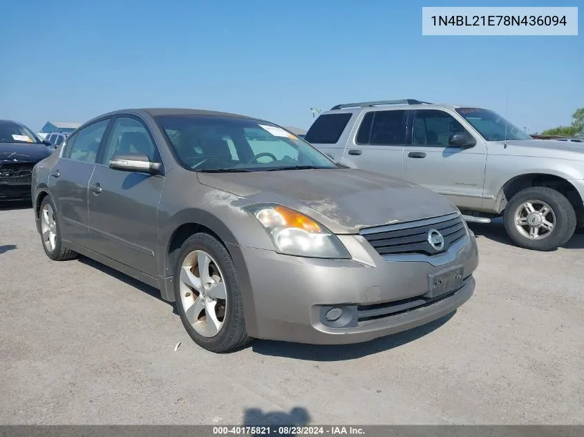 1N4BL21E78N436094 2008 Nissan Altima 3.5 Se