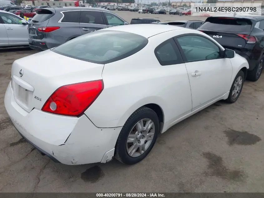 2008 Nissan Altima 2.5 S VIN: 1N4AL24E98C290798 Lot: 40200791