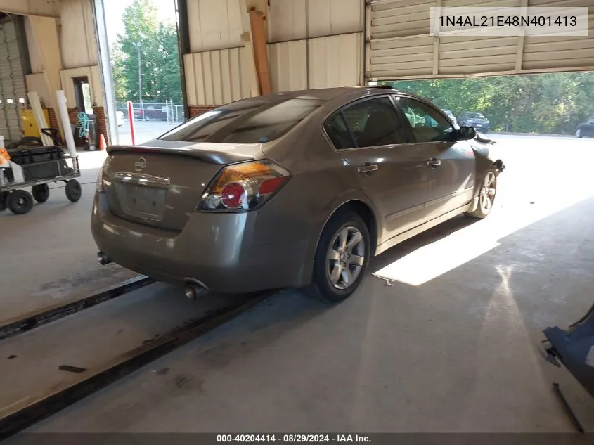 1N4AL21E48N401413 2008 Nissan Altima 2.5 S