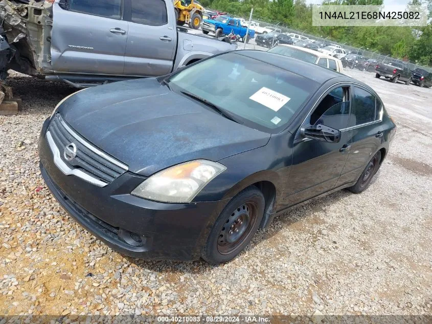 2008 Nissan Altima 2.5 S VIN: 1N4AL21E68N425082 Lot: 40210083