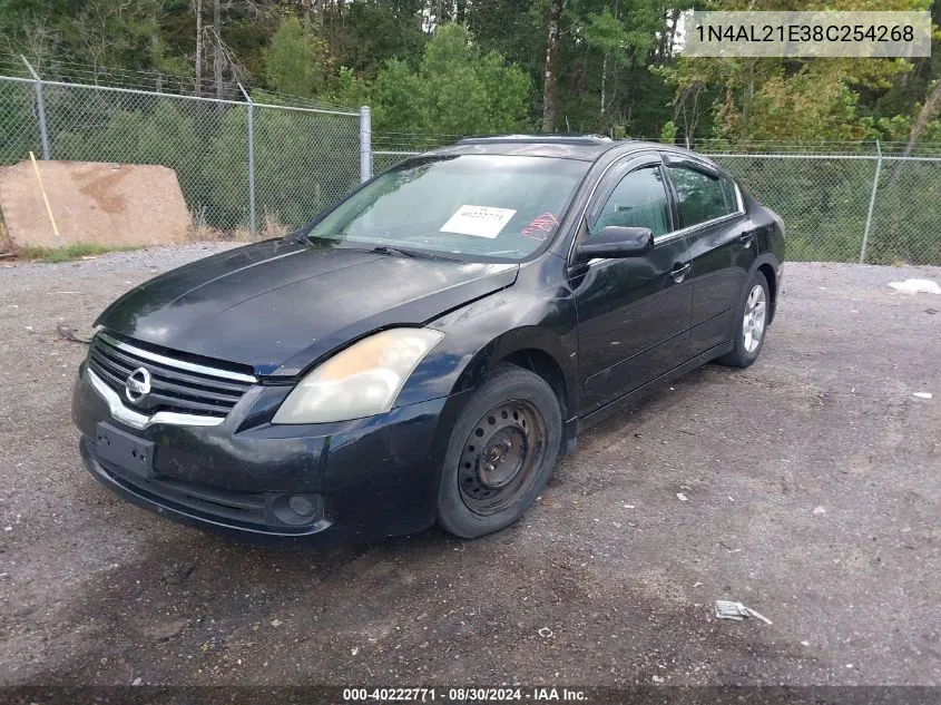 2008 Nissan Altima 2.5 S VIN: 1N4AL21E38C254268 Lot: 40222771