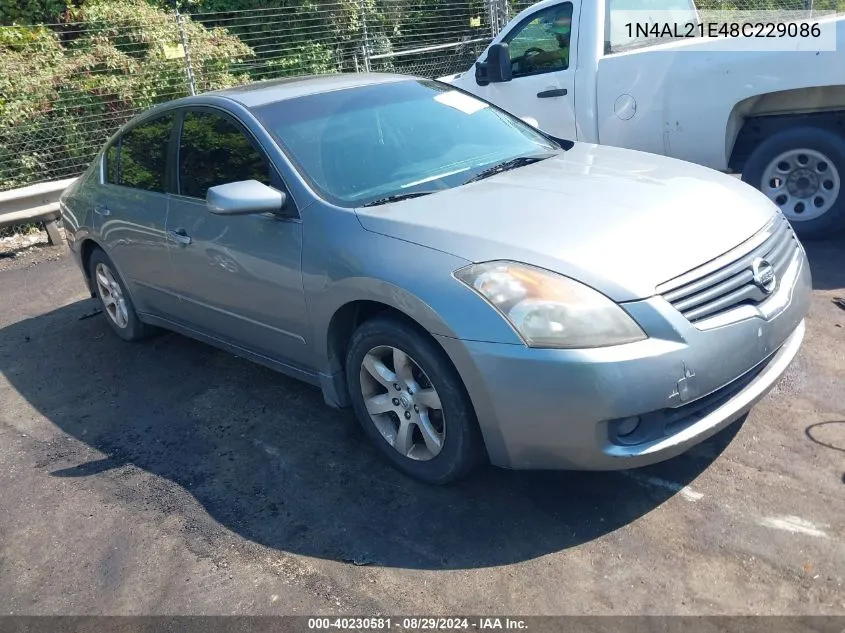 2008 Nissan Altima 2.5 S VIN: 1N4AL21E48C229086 Lot: 40230581