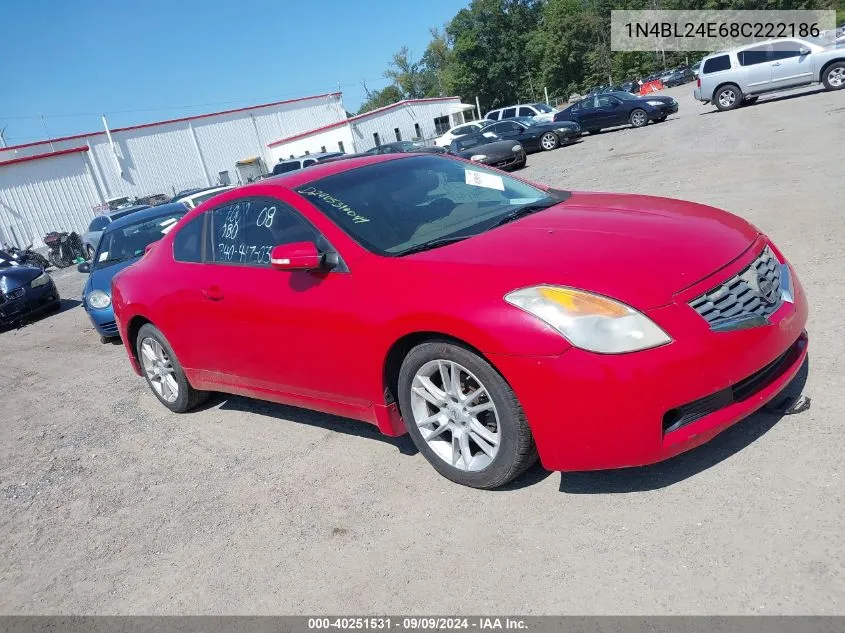 2008 Nissan Altima 3.5 Se VIN: 1N4BL24E68C222186 Lot: 40251531