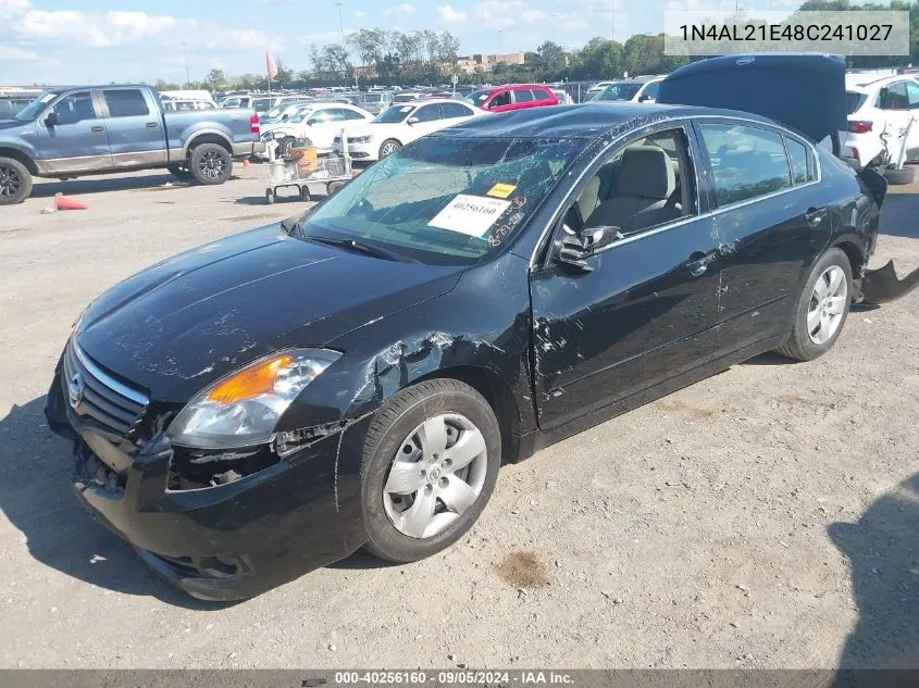 2008 Nissan Altima 2.5 S VIN: 1N4AL21E48C241027 Lot: 40256160