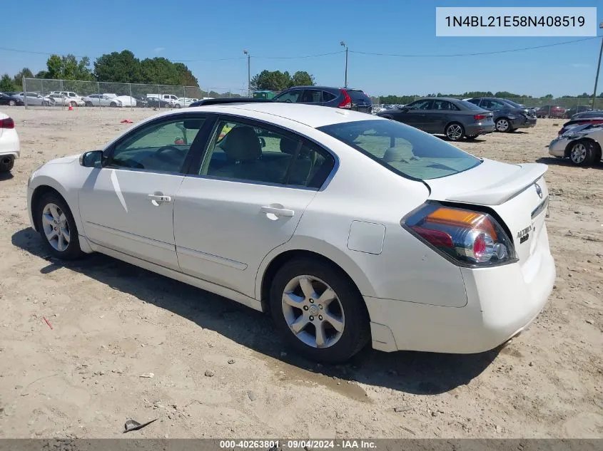 1N4BL21E58N408519 2008 Nissan Altima 3.5 Sl