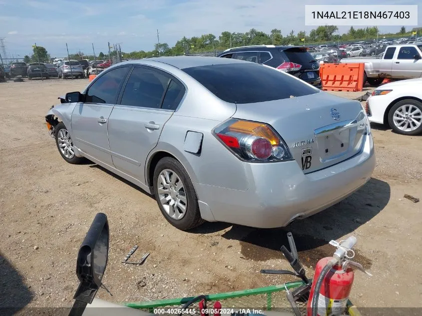 1N4AL21E18N467403 2008 Nissan Altima 2.5 S