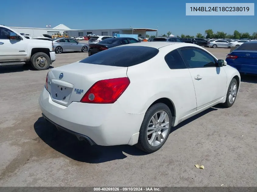 2008 Nissan Altima 3.5Se VIN: 1N4BL24E18C238019 Lot: 40269326