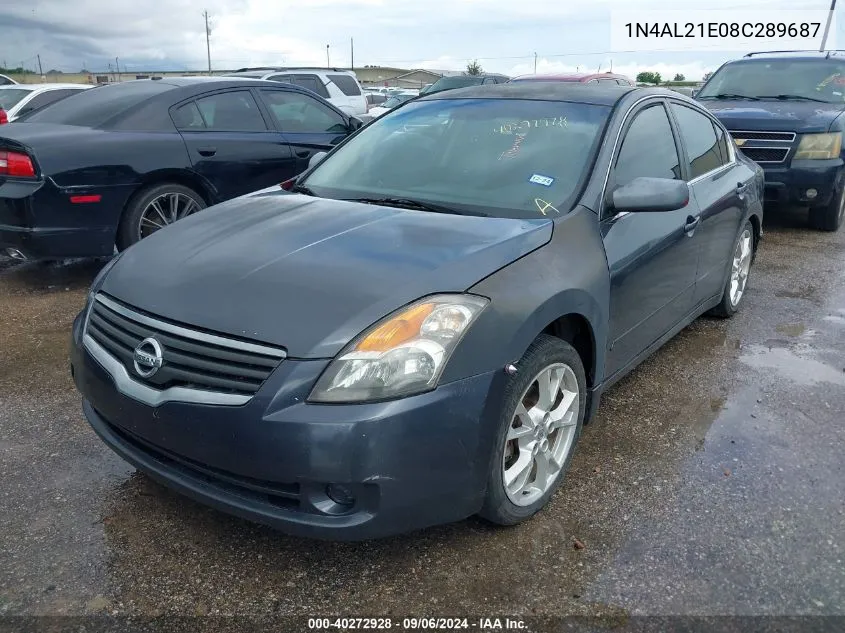 2008 Nissan Altima 2.5 S VIN: 1N4AL21E08C289687 Lot: 40272928