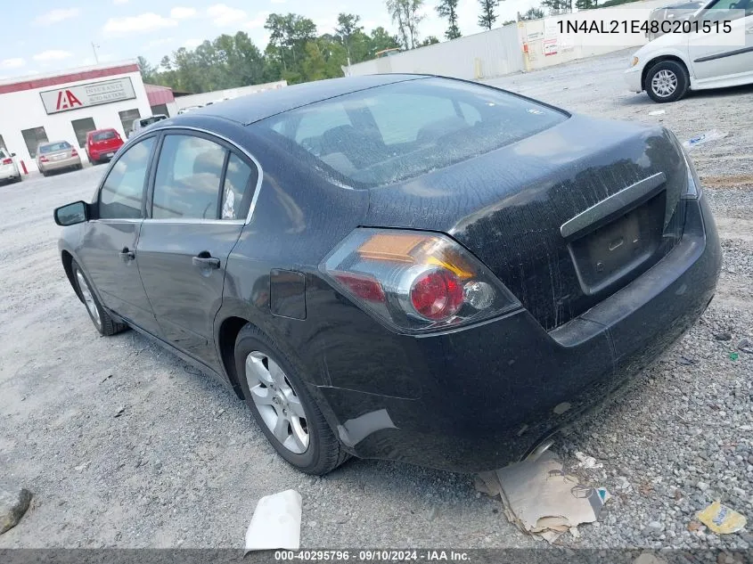 2008 Nissan Altima 2.5 S VIN: 1N4AL21E48C201515 Lot: 40295796