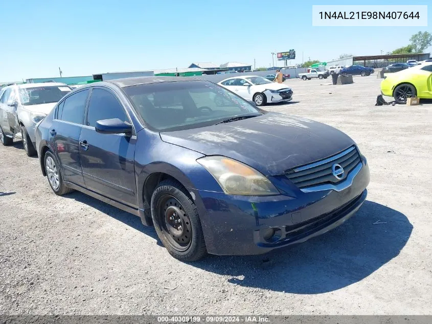 1N4AL21E98N407644 2008 Nissan Altima 2.5 S