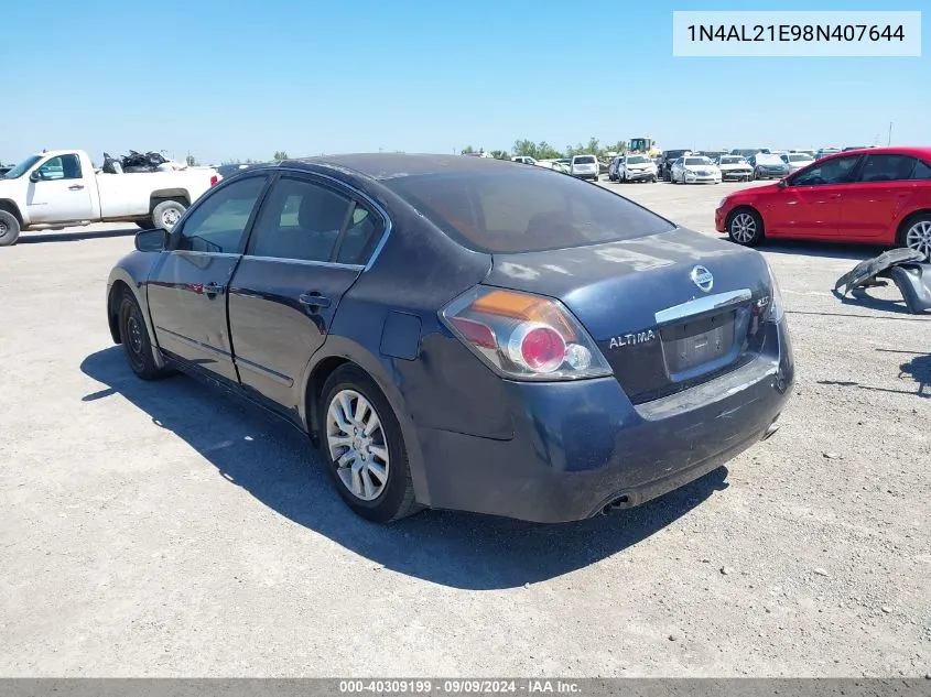 1N4AL21E98N407644 2008 Nissan Altima 2.5 S