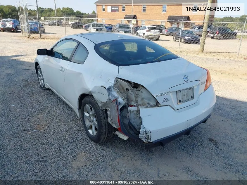 2008 Nissan Altima 2.5S VIN: 1N4AL24E48C21993 Lot: 40311641