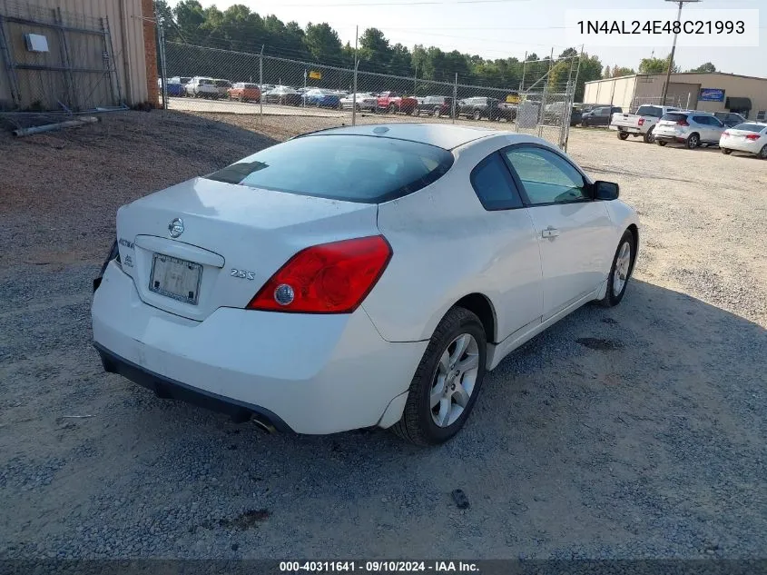 2008 Nissan Altima 2.5S VIN: 1N4AL24E48C21993 Lot: 40311641