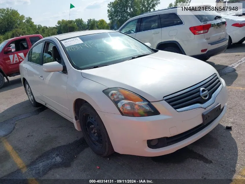 1N4AL21E58N547948 2008 Nissan Altima 2.5 S