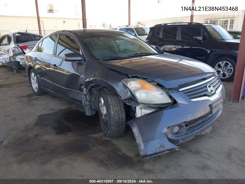 2008 Nissan Altima 2.5 S VIN: 1N4AL21E38N453468 Lot: 40315007