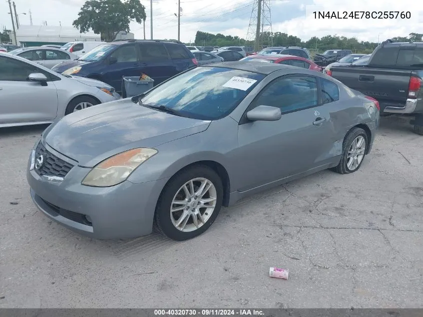 2008 Nissan Altima 2.5 S VIN: 1N4AL24E78C255760 Lot: 40320730