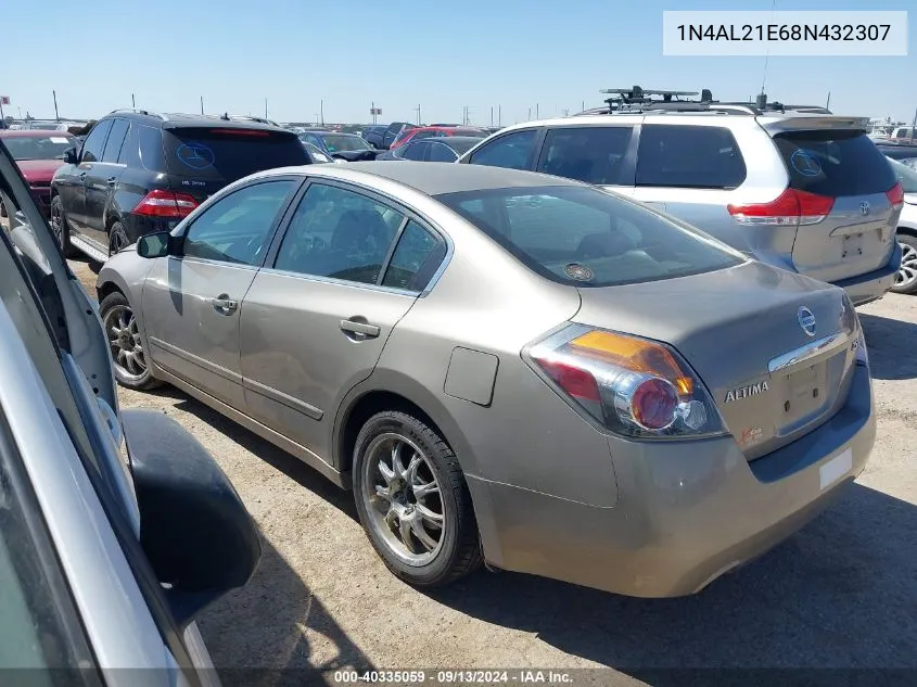 2008 Nissan Altima 2.5/2.5S VIN: 1N4AL21E68N432307 Lot: 40335059