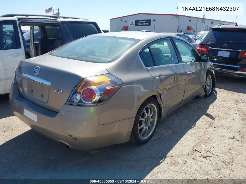 2008 Nissan Altima 2.5/2.5S VIN: 1N4AL21E68N432307 Lot: 40335059