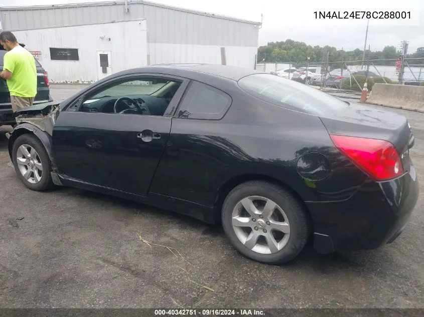 1N4AL24E78C288001 2008 Nissan Altima 2.5 S