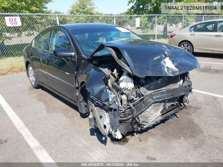 2008 Nissan Altima 2.5/2.5S VIN: 1N4AL21E28N518004 Lot: 40343070