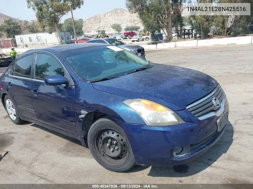 2008 Nissan Altima 2.5 S VIN: 1N4AL21E28N425516 Lot: 40347926