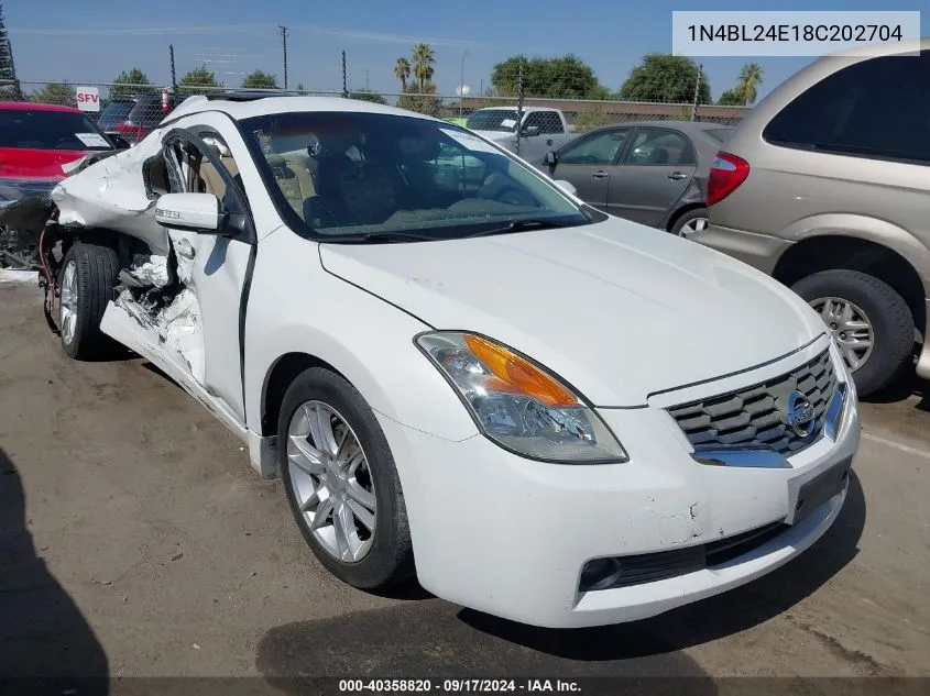 2008 Nissan Altima 3.5 Se VIN: 1N4BL24E18C202704 Lot: 40358820