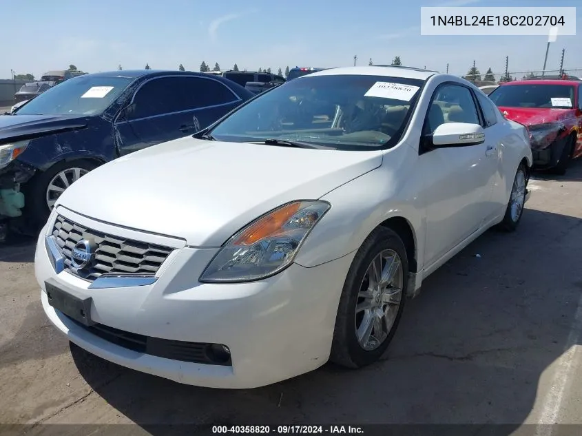 2008 Nissan Altima 3.5 Se VIN: 1N4BL24E18C202704 Lot: 40358820