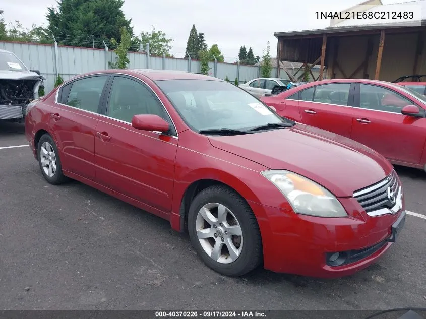 2008 Nissan Altima 2.5 S VIN: 1N4AL21E68C212483 Lot: 40370226