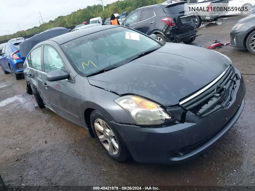 2008 Nissan Altima 2.5 S VIN: 1N4AL21E08N559635 Lot: 40421979