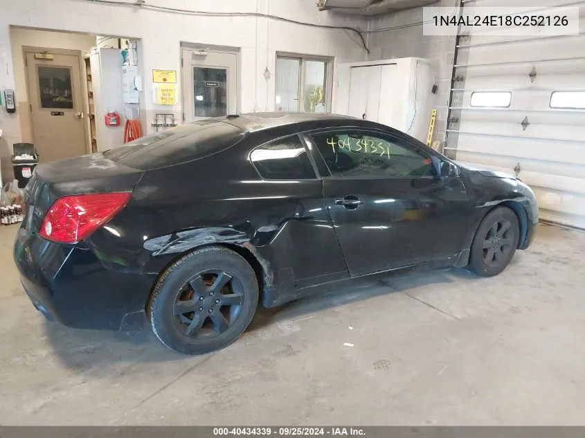 1N4AL24E18C252126 2008 Nissan Altima 2.5 S