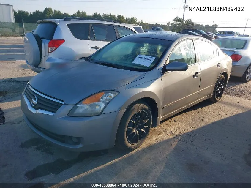 2008 Nissan Altima 2.5 S VIN: 1N4AL21E88N489432 Lot: 40538864