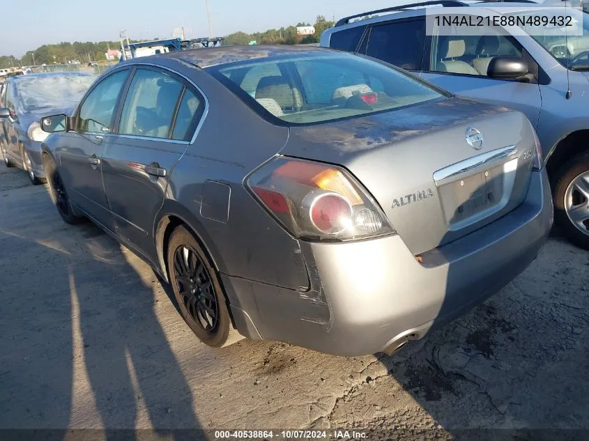 2008 Nissan Altima 2.5 S VIN: 1N4AL21E88N489432 Lot: 40538864