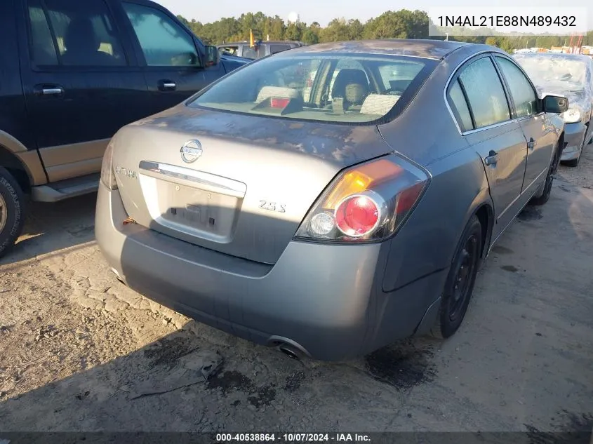 2008 Nissan Altima 2.5 S VIN: 1N4AL21E88N489432 Lot: 40538864