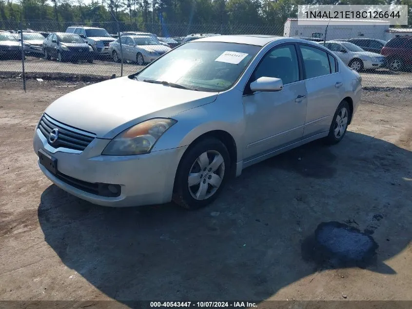 2008 Nissan Altima 2.5 S VIN: 1N4AL21E18C126644 Lot: 40543447