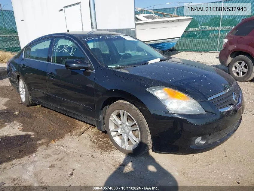 2008 Nissan Altima 2.5 S VIN: 1N4AL21E88N532943 Lot: 40574638