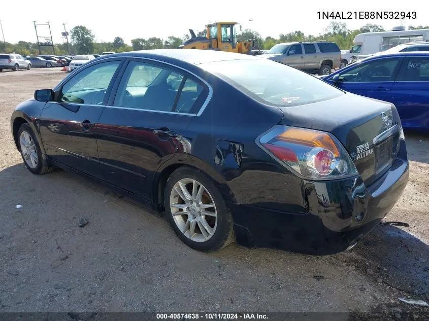 2008 Nissan Altima 2.5 S VIN: 1N4AL21E88N532943 Lot: 40574638