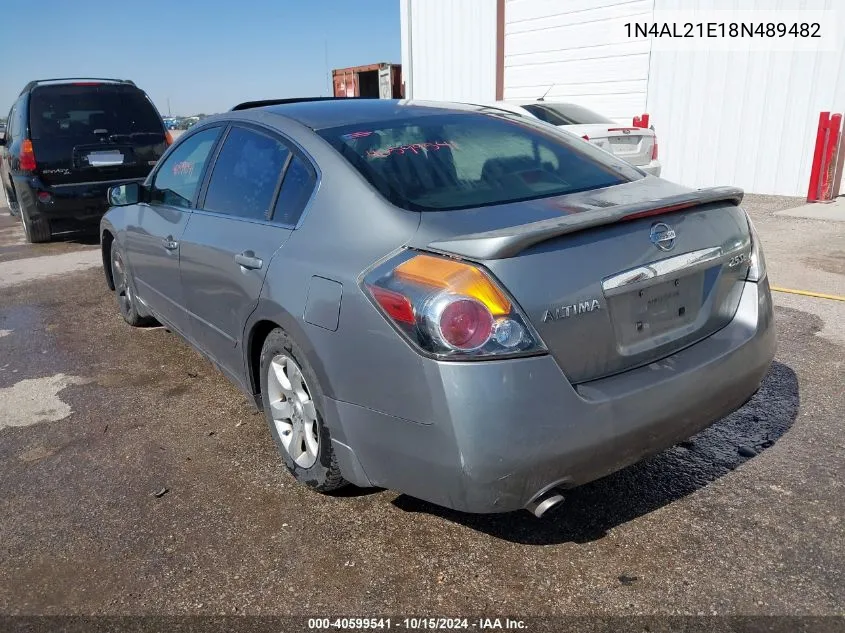 2008 Nissan Altima 2.5 S VIN: 1N4AL21E18N489482 Lot: 40599541