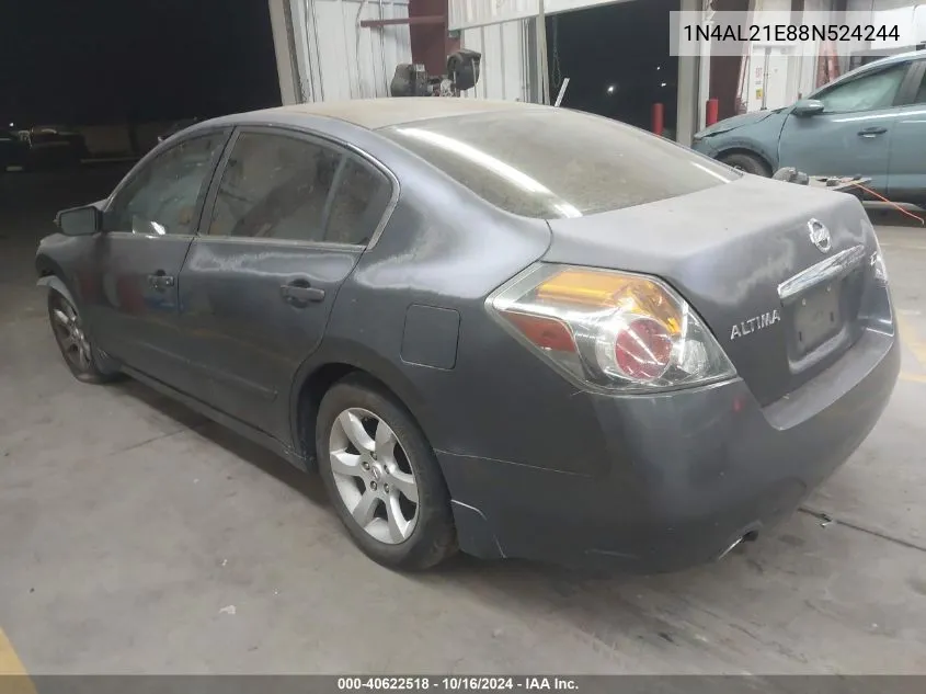 2008 Nissan Altima 2.5/2.5S VIN: 1N4AL21E88N524244 Lot: 40622518