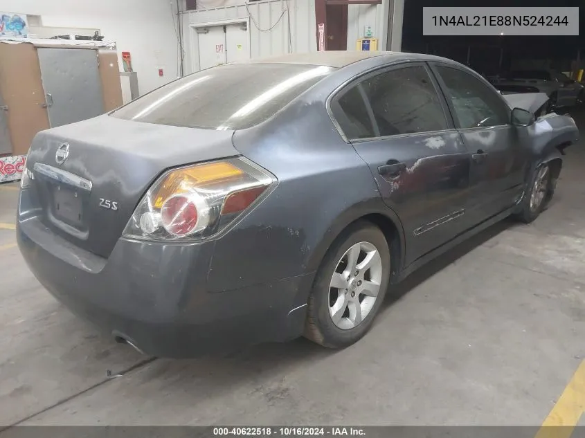 2008 Nissan Altima 2.5/2.5S VIN: 1N4AL21E88N524244 Lot: 40622518