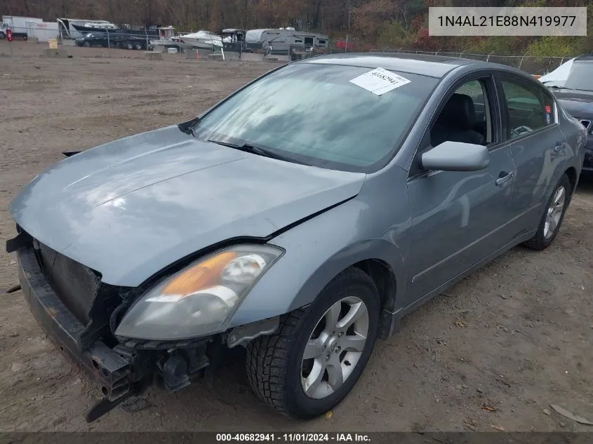 2008 Nissan Altima 2.5 S VIN: 1N4AL21E88N419977 Lot: 40682941