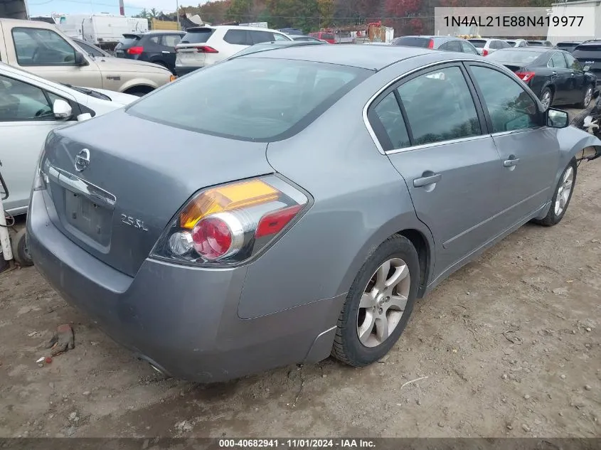 2008 Nissan Altima 2.5 S VIN: 1N4AL21E88N419977 Lot: 40682941