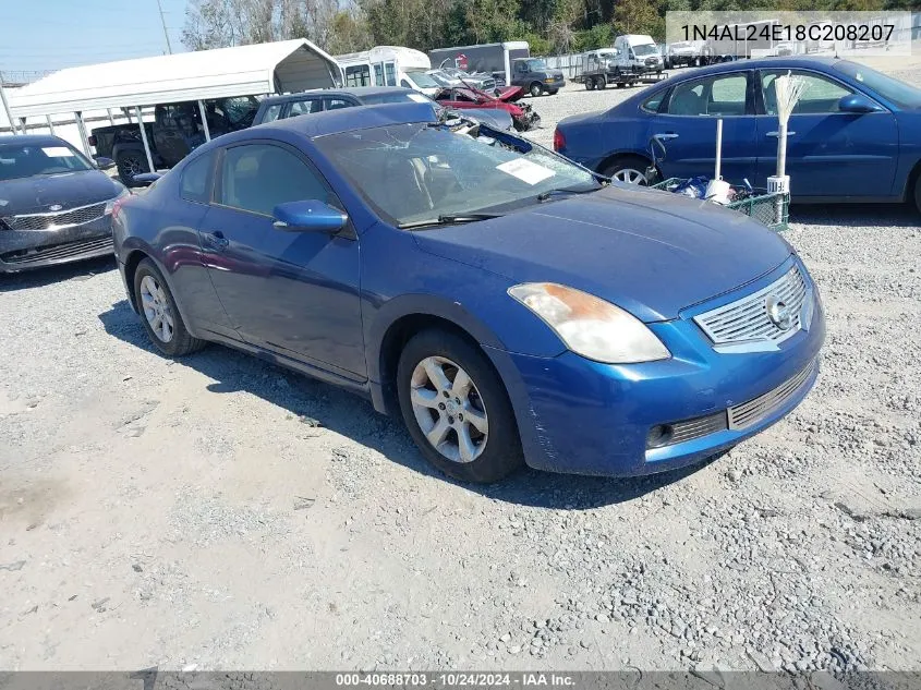 2008 Nissan Altima 2.5 S VIN: 1N4AL24E18C208207 Lot: 40688703