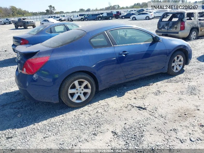 2008 Nissan Altima 2.5 S VIN: 1N4AL24E18C208207 Lot: 40688703