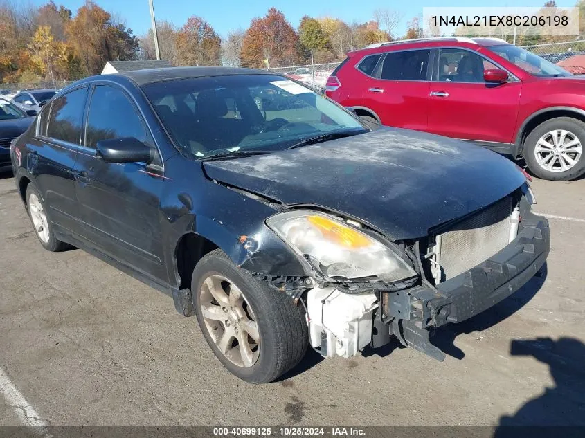 2008 Nissan Altima 2.5 S VIN: 1N4AL21EX8C206198 Lot: 40699125