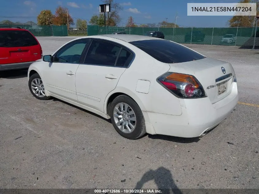 1N4AL21E58N447204 2008 Nissan Altima 2.5 S