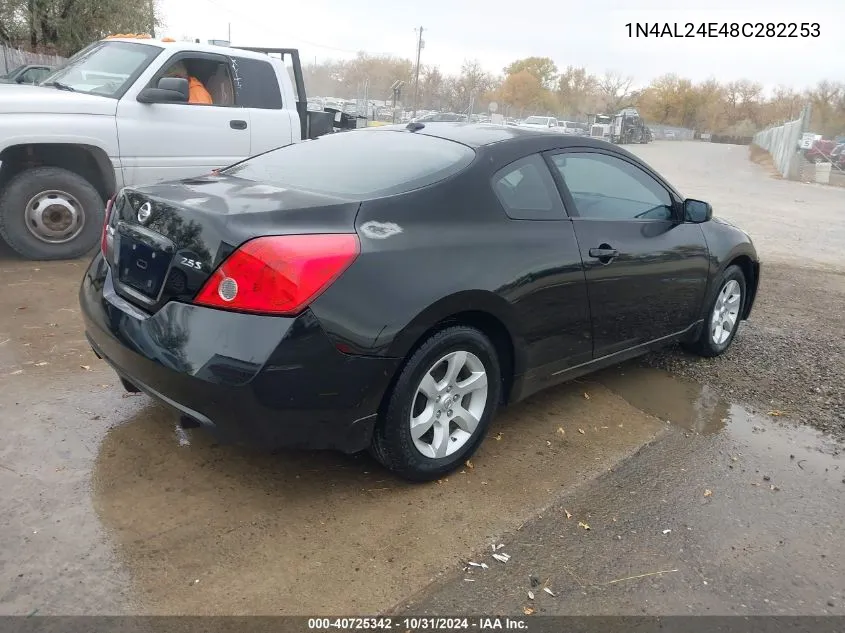 2008 Nissan Altima 2.5 S VIN: 1N4AL24E48C282253 Lot: 40725342