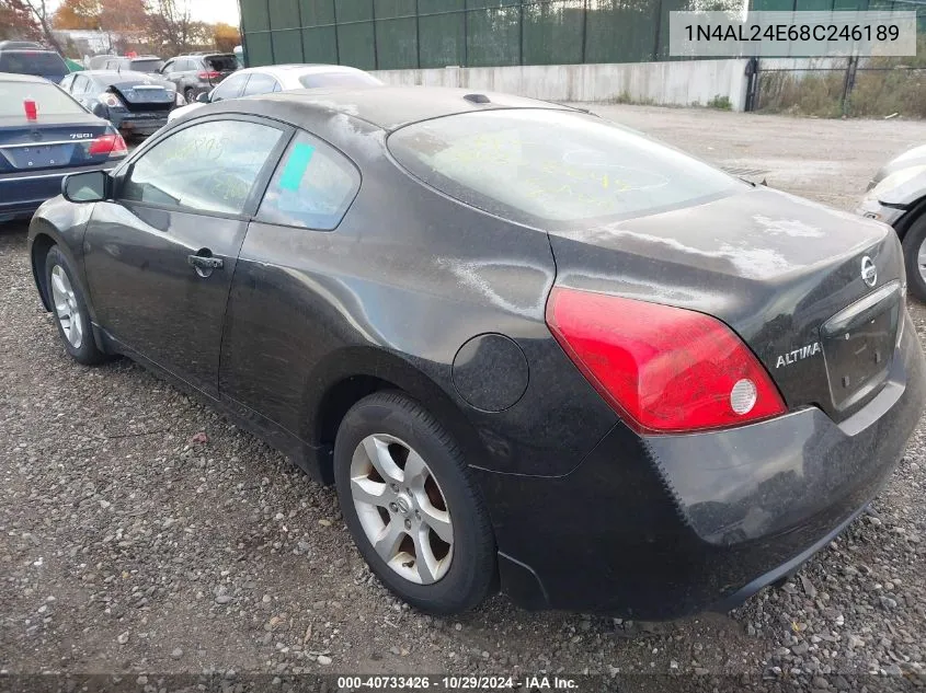 2008 Nissan Altima 2.5 S VIN: 1N4AL24E68C246189 Lot: 40733426