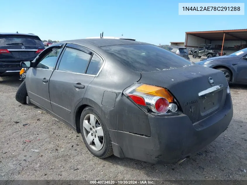 2008 Nissan Altima VIN: 1N4AL2AE78C291288 Lot: 40734520